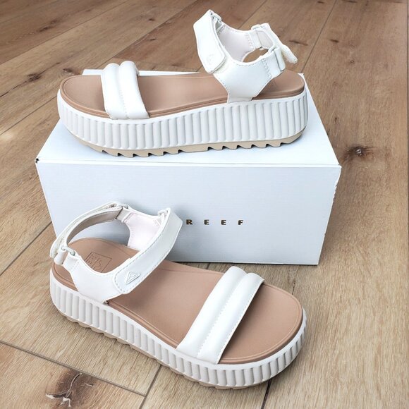 REEF Womens Vista Higher Raya Vintage Sand Size 8 NEW Sandal Adjustable Strap - Picture 1 of 14